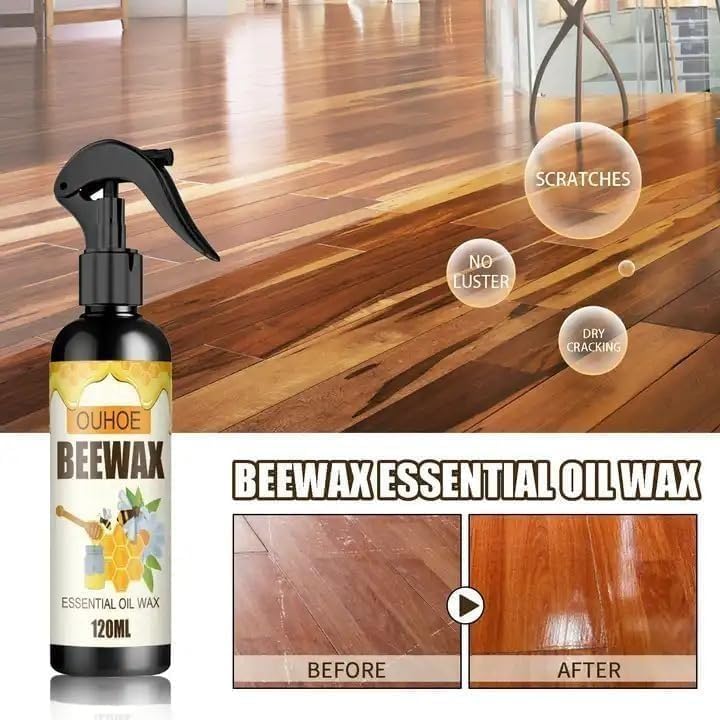BeeWax Spray Brown Wooden Furniture Cleaner Floor Polishing Shiner(Pack of 2)