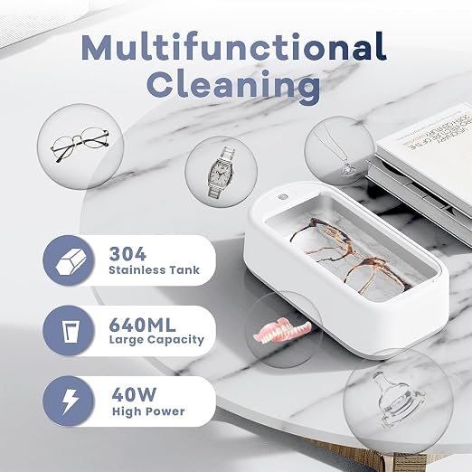 Portable Ultrasonic Cleaning Machine for Jewelry & Accessories